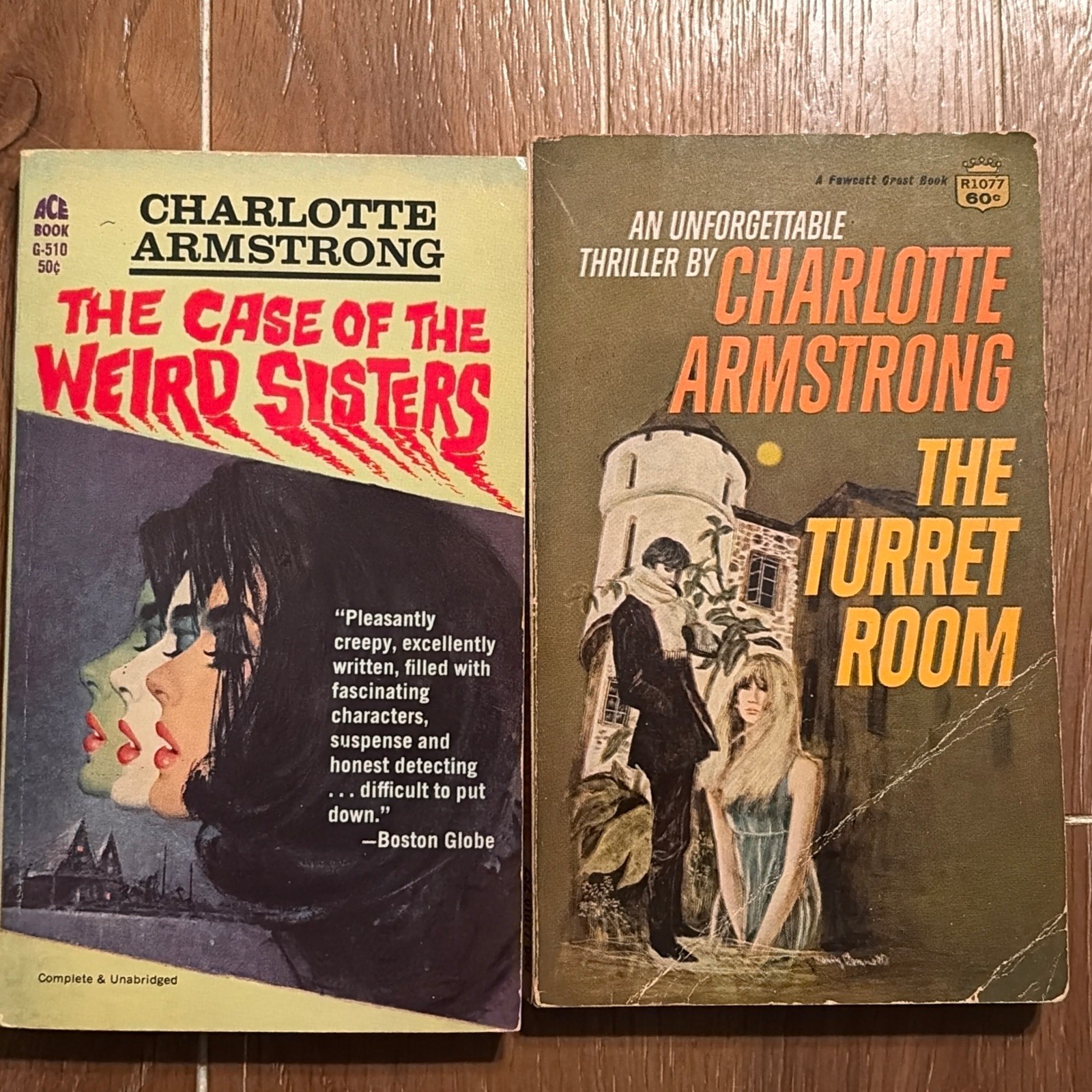 Charlotte Armstrong Paperback Lot of 2 Case of the Weird Sisters Turret Room