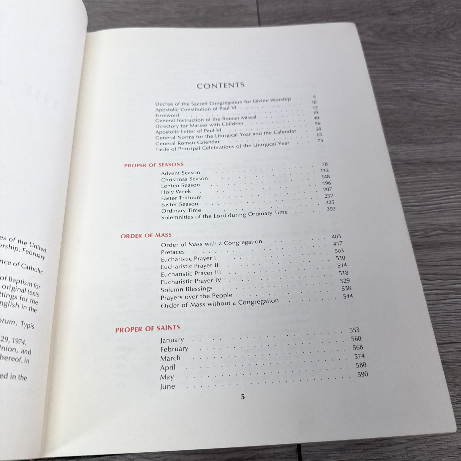The Sacramentary 1974 published by The Liturgical Press Great Condition