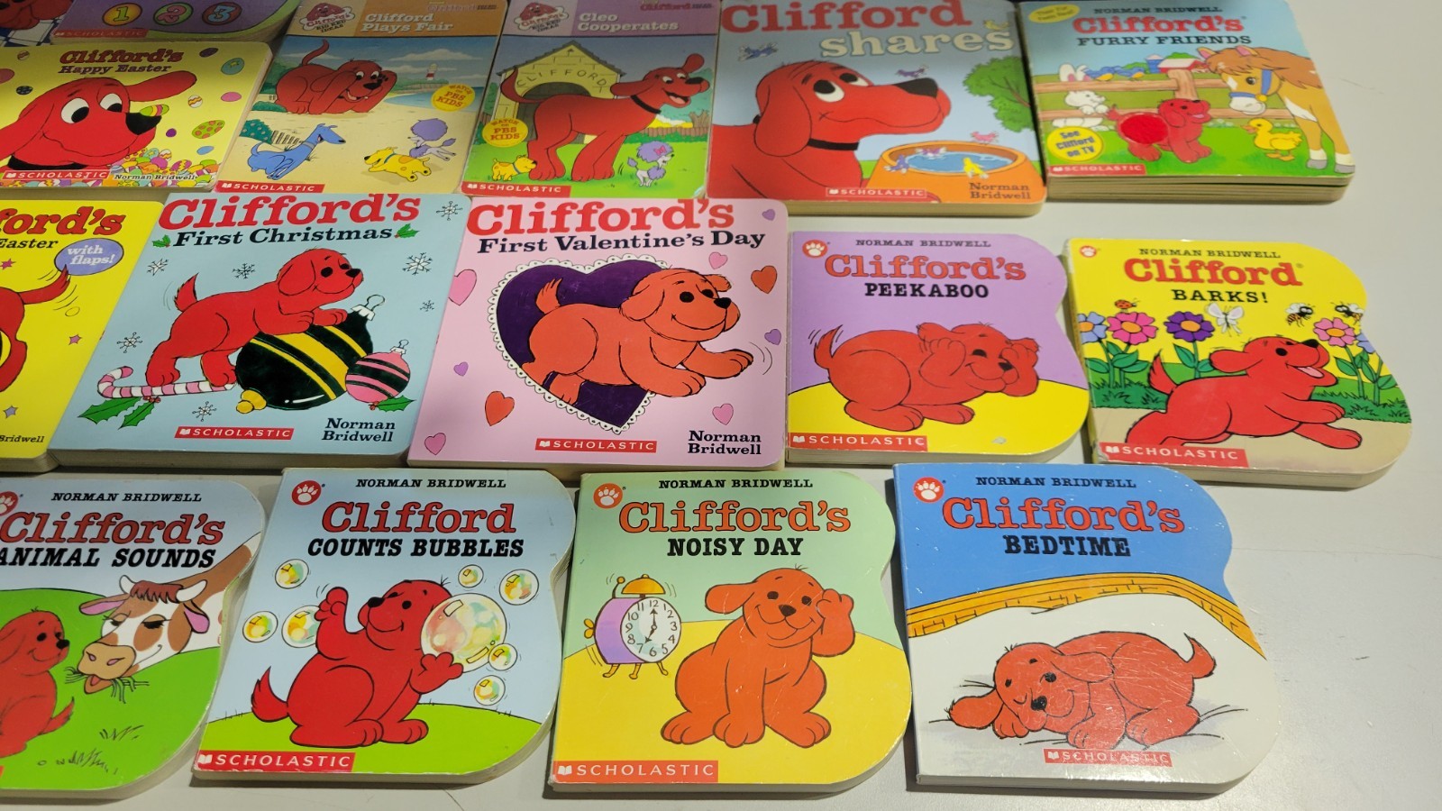 Lot of 10 Norman Bridwell Clifford’s Board Books for Children’s *Random Mix*