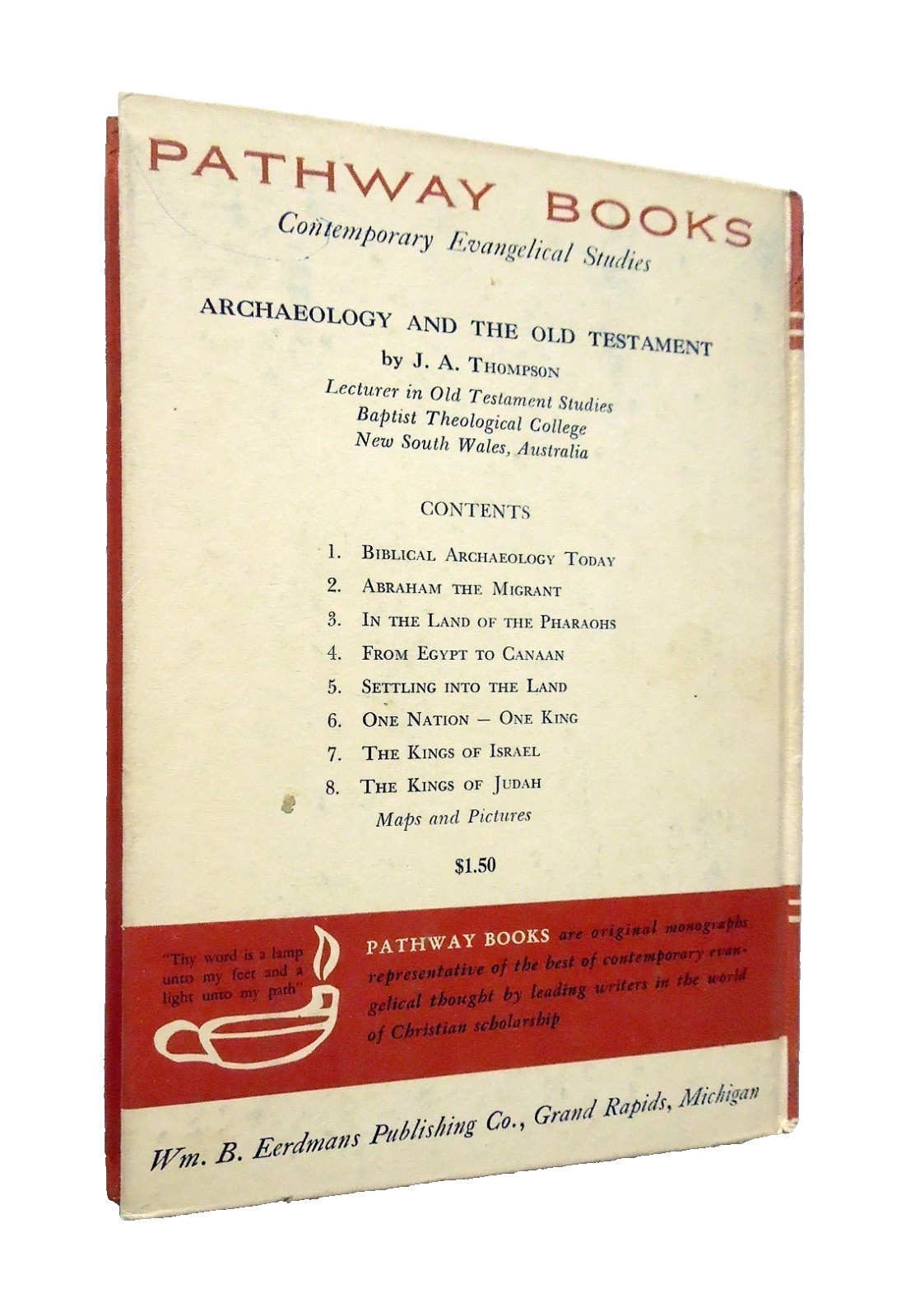 Out of the Earth – Blaiklock, 1957 hc, Wm. B. Eerdmans Pub. Co., A Pathway Book