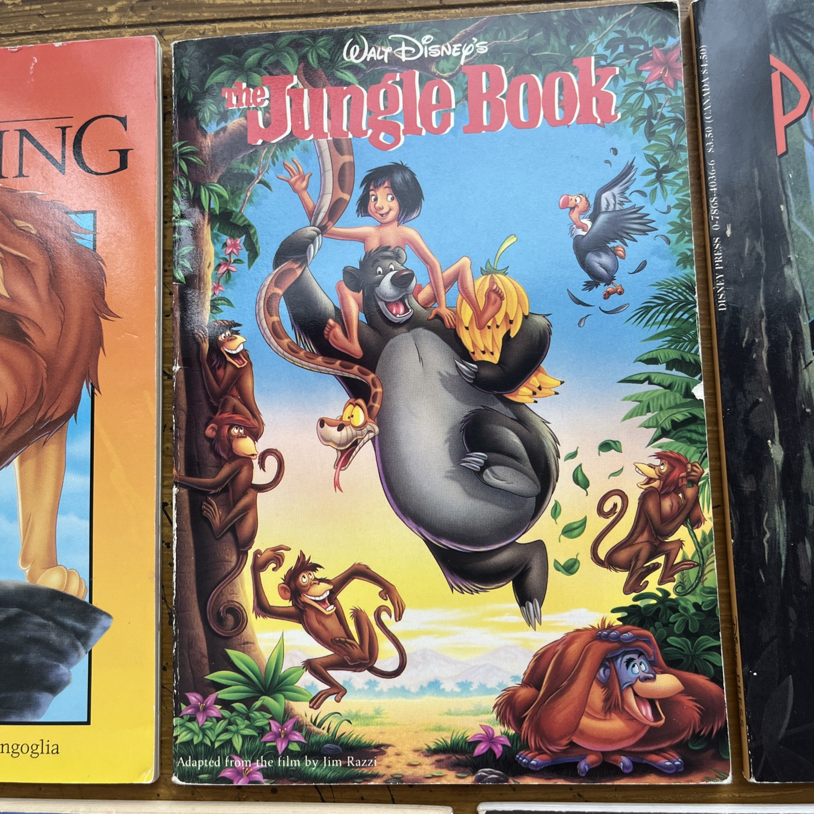 Disney Vintage Book Lot 7 Disney Press Books Aladdin by A.L. Singer 92 Lion King