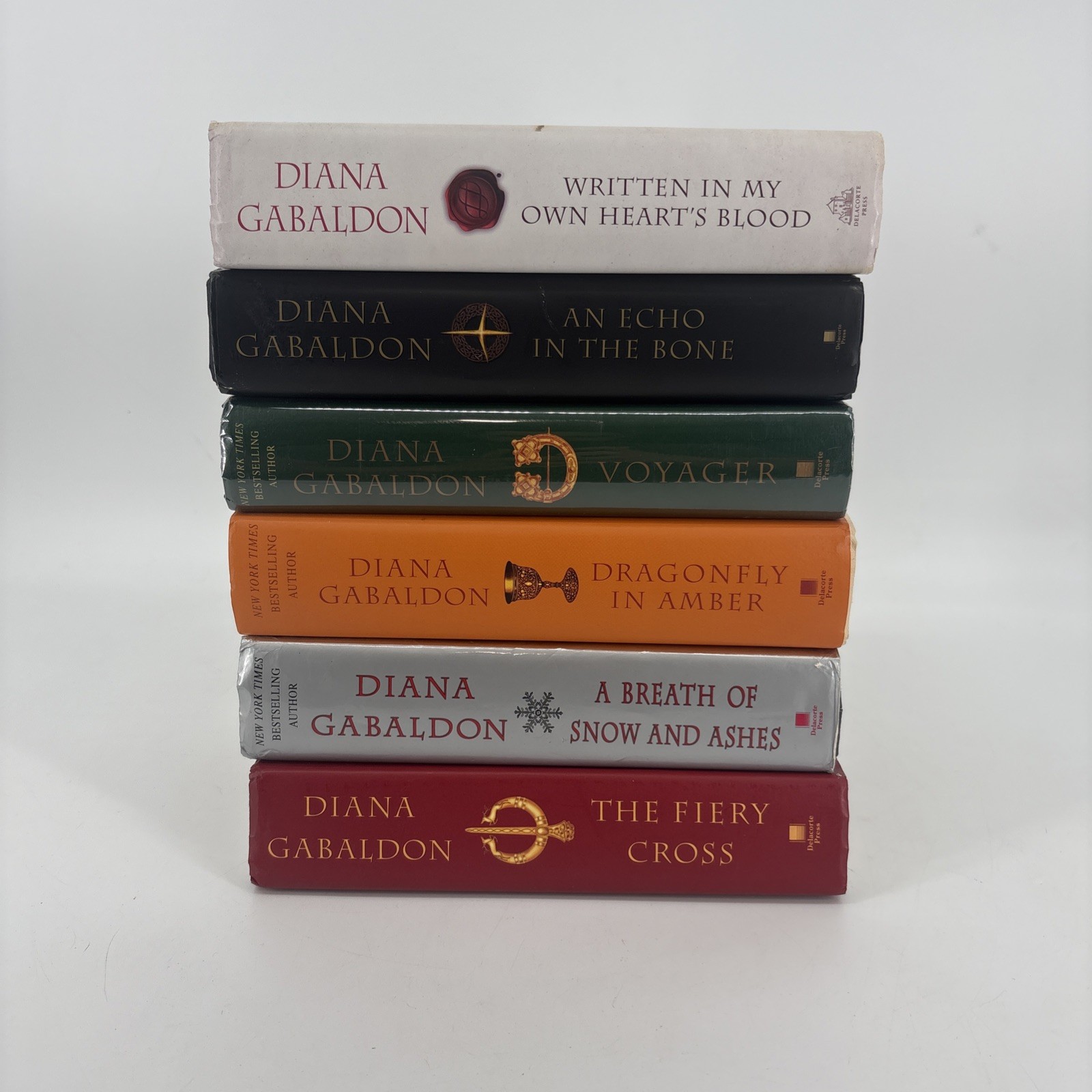 Outlander Series Hardcover Book Lot of 6 Diana Gabaldon Voyager Fiery Cross BCE