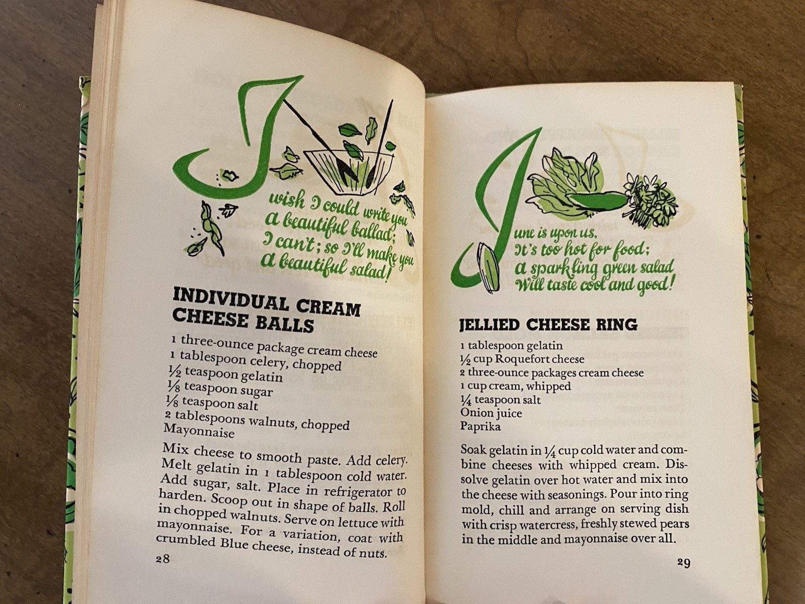 “The ABC of Salads” Peter Pauper Press 1958 Small Hardcover Cookbook Vintage