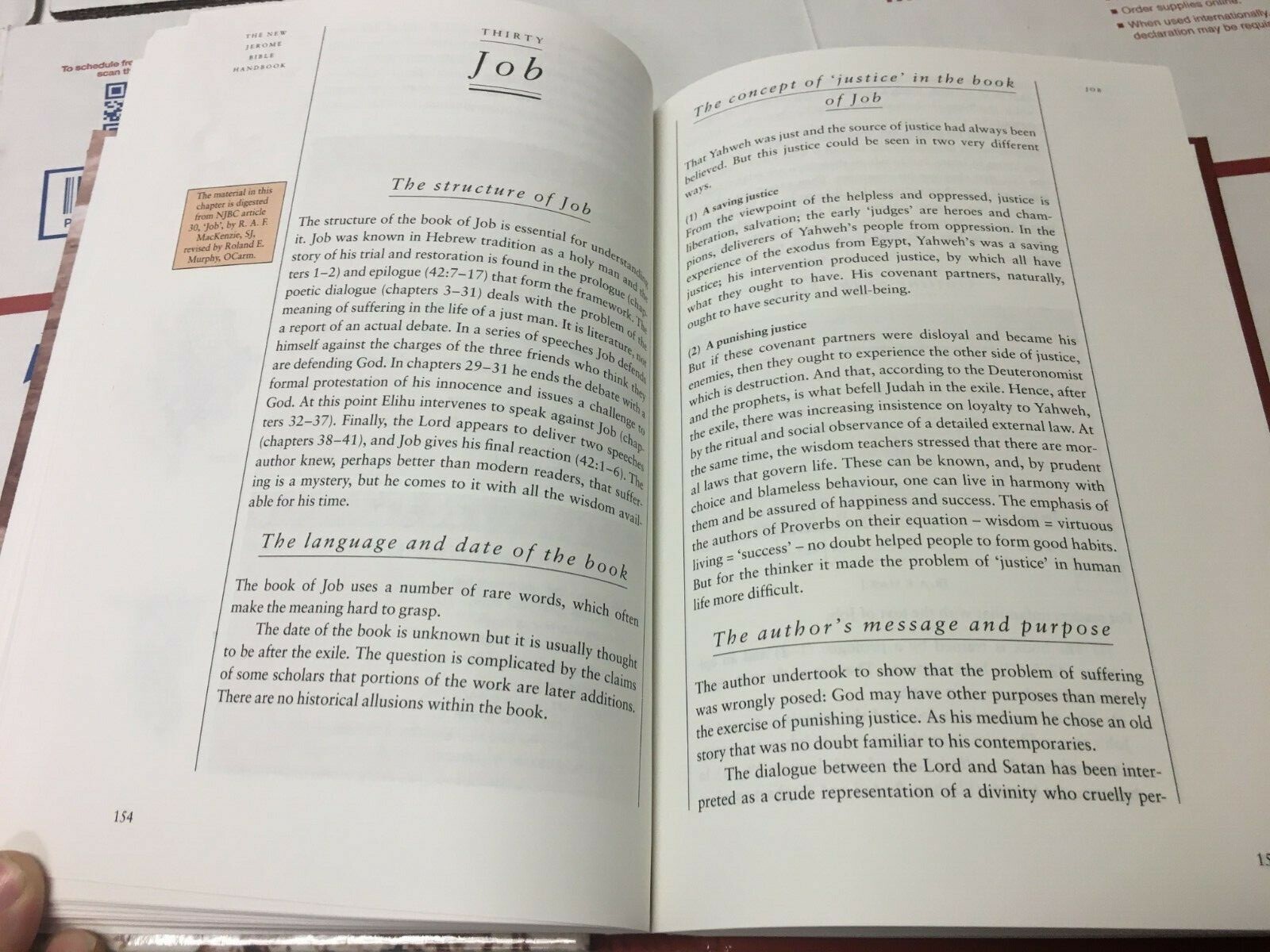 The New Jerome Bible Handbook 1st/1st HC The Liturgical Press 1992