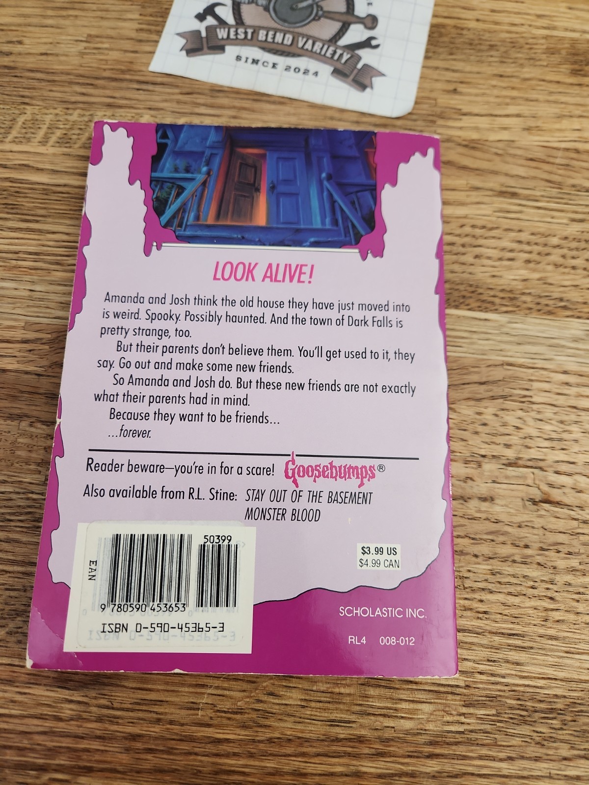 Goosebumps #1 Welcome To Dead House 1ST Scholastic Print 1992