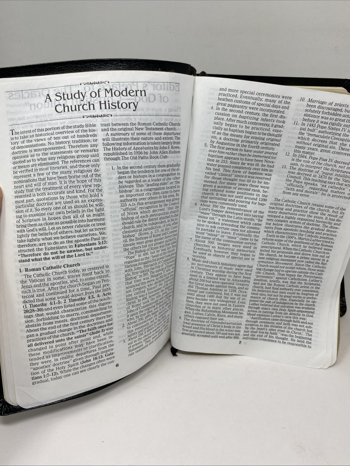 Rare “Oracles of God” Special Edition NKJV Open Bible Christian Ed Thumb Indexed