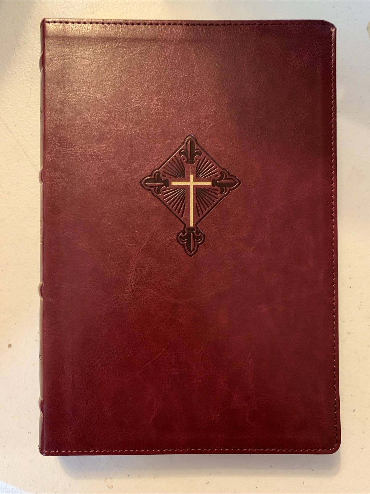 RSV2CE Thinline Large Print Catholic Bible Crimson Leathersoft Comfort Print NIB