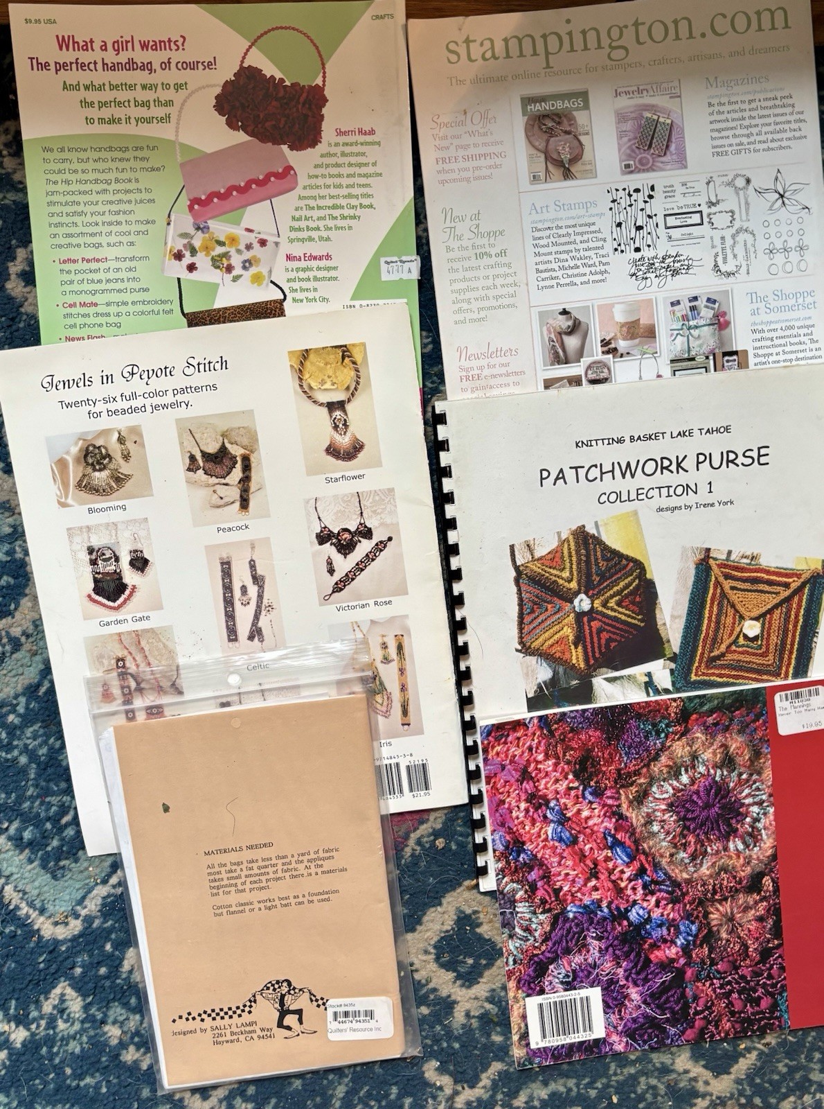 Six Great Books/Pamphlets On Making Handbags: Brand New Condition