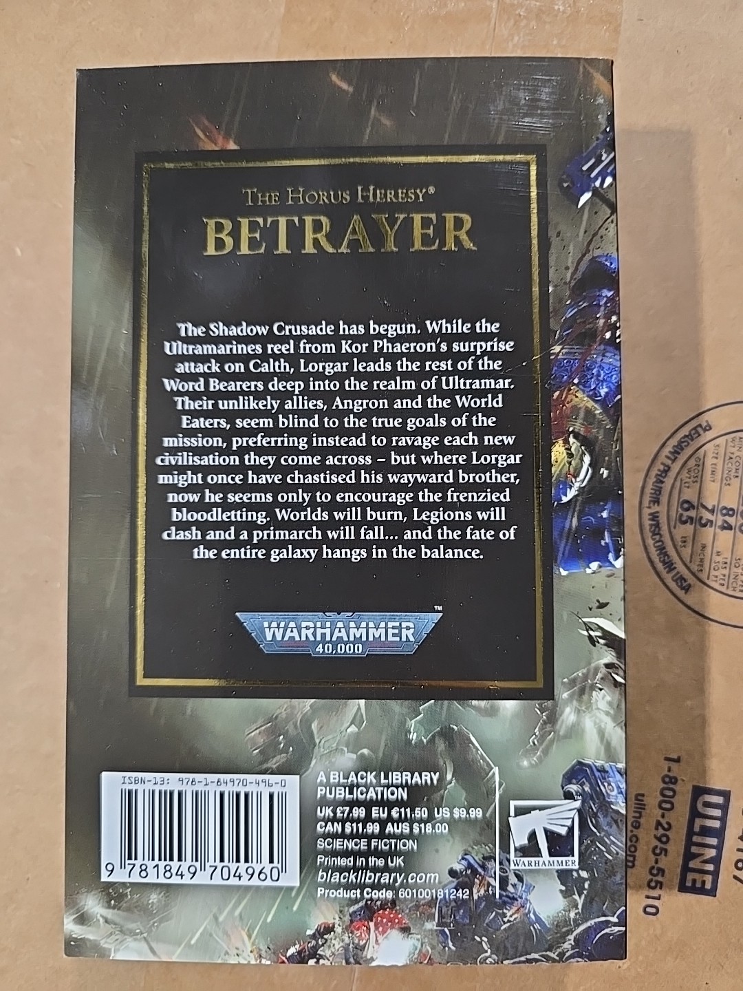 Betrayer by Aaron Dembski-Bowden 18 TPB BLACK LIBRARY HORUS HERESY WARHAMMER