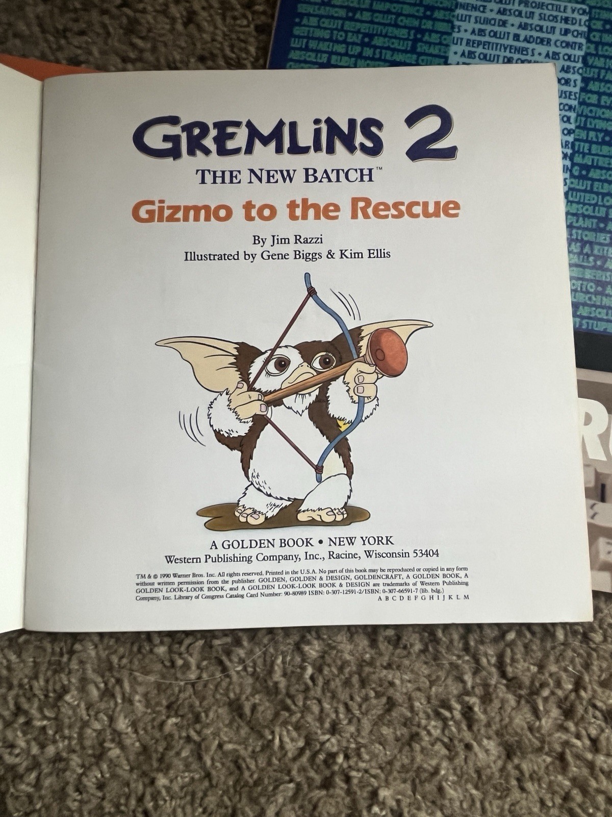 Gremlins Little Golden Book Lot Of 2 Plus 1990 Mad Magazine Vintage Paperback