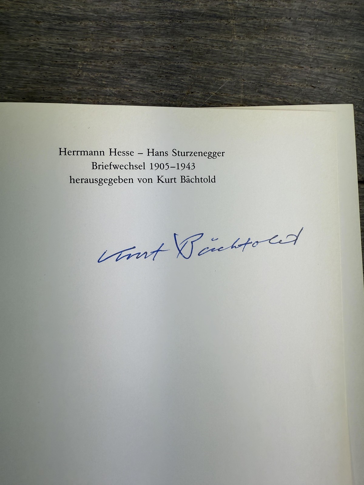 Vintage 1984 Hermann Hesse Letters to Hans Sturzenegger Signed HC Book