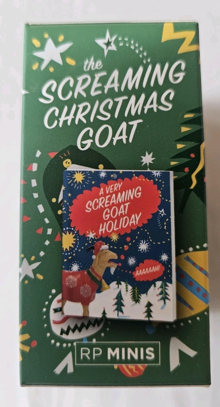 Screaming Christmas Goat RP Minis SEALED