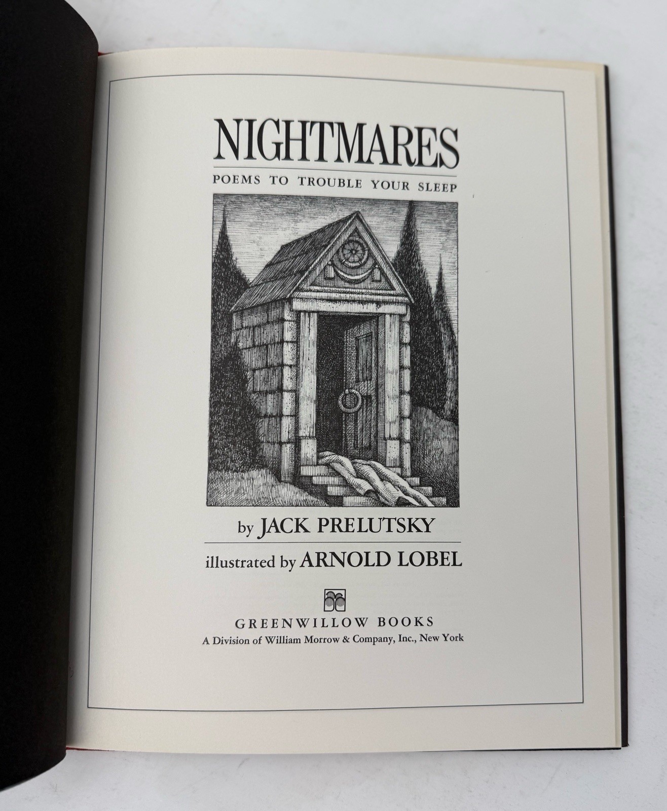 Nightmares Poems to Trouble Your Sleep Jack Prelutsky Lobel 1977 1st Ed HC DJ