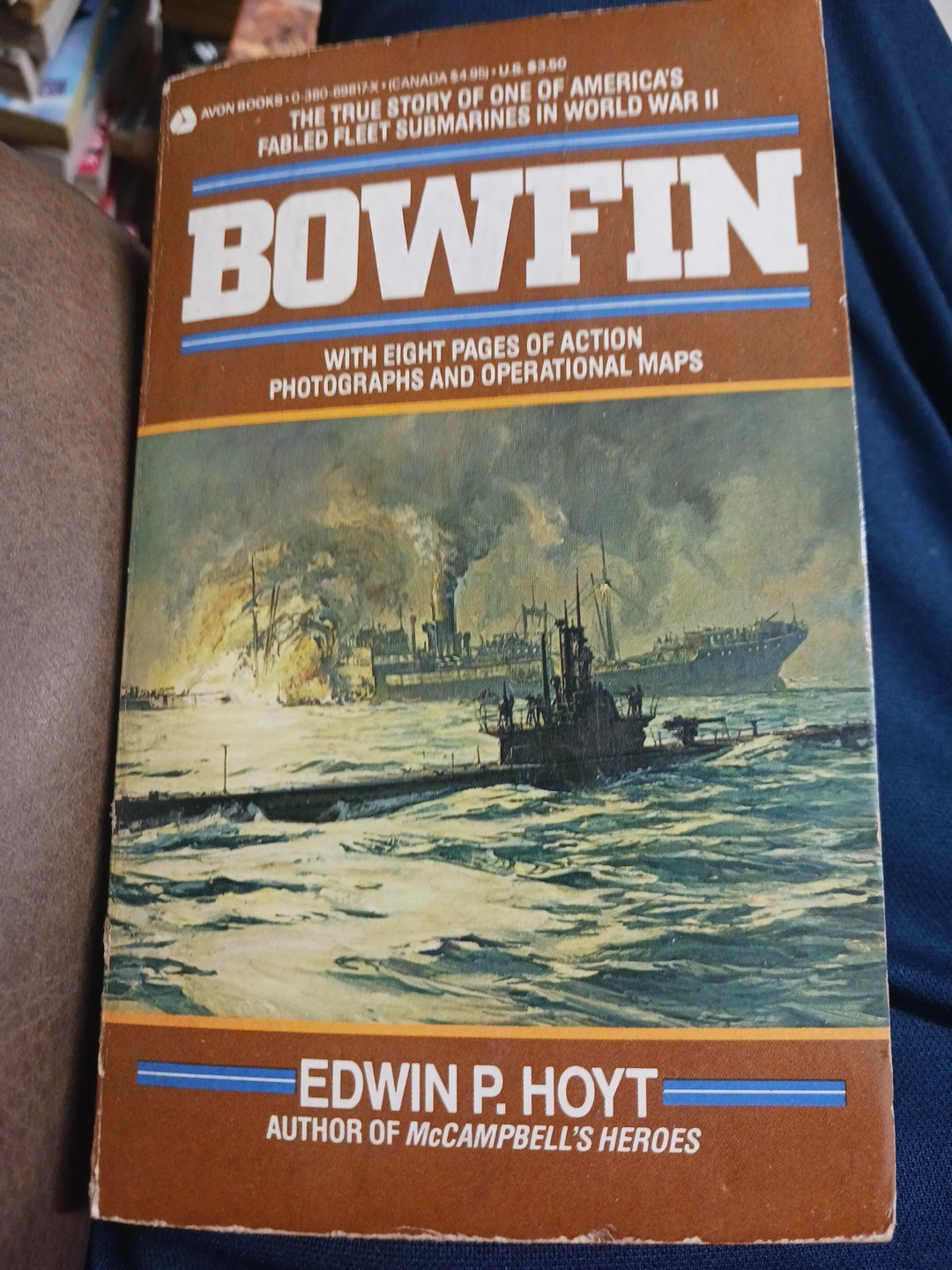 Bowfin by Edwin P. Hoyt 1984 First Vintage Avon Printing Paperback