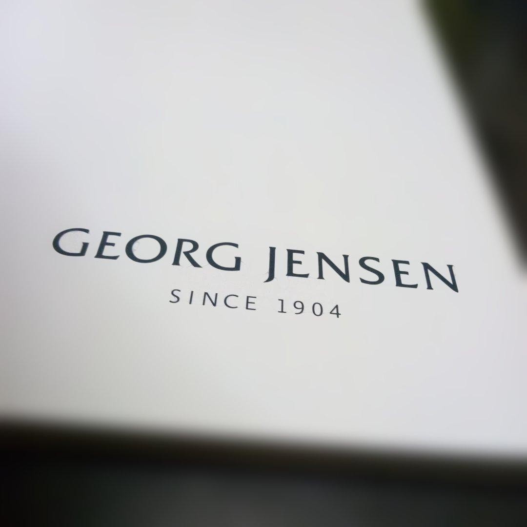GEORG JENSEN Art Book White Cover 132 Pages Jewelry Catalog Used