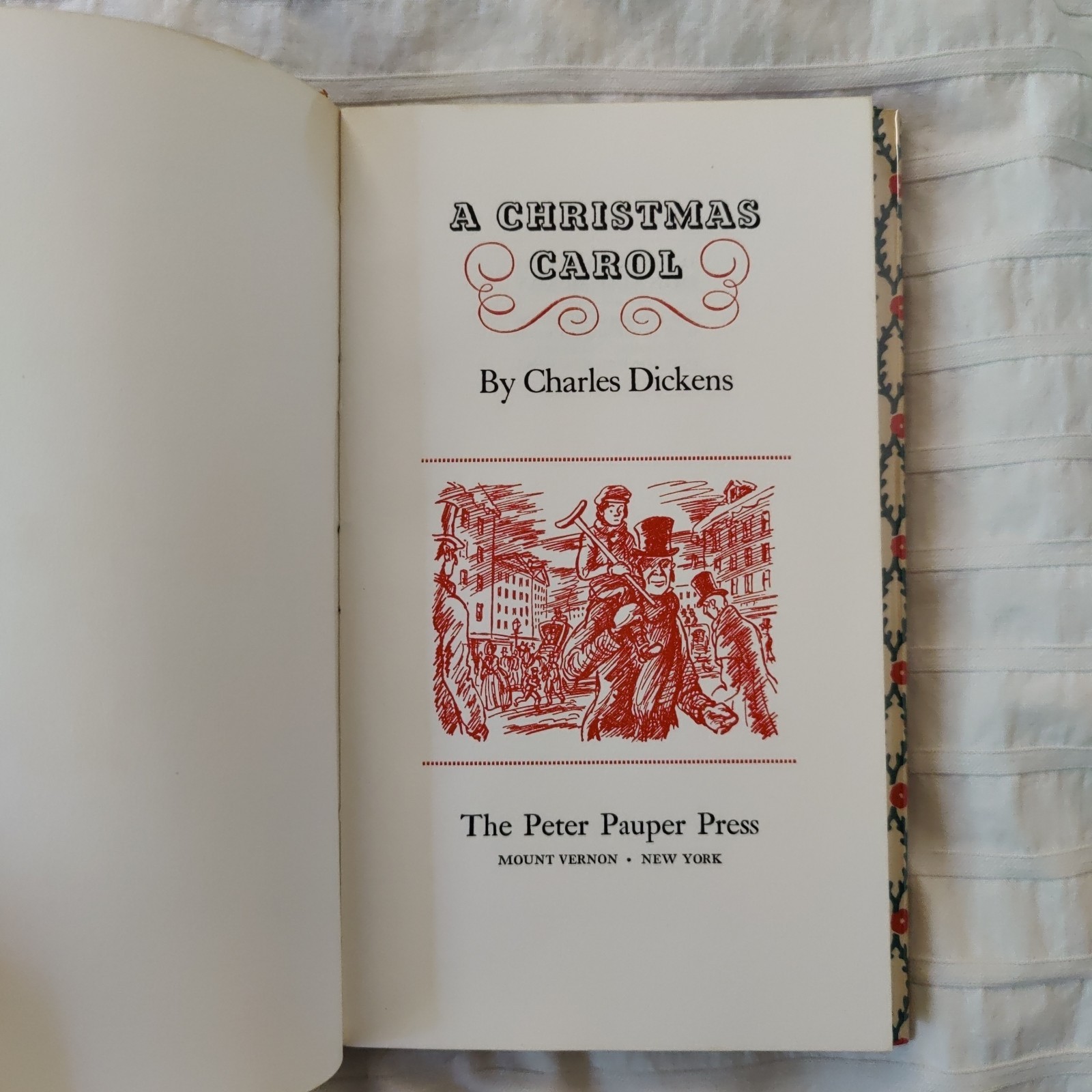 A Christmas Carol by Charles Dickens Peter Pauper Press Hardcover Book Holiday