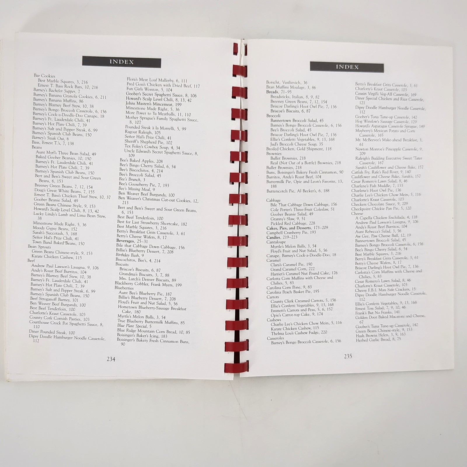 Aunt Bees Mayberry Cookbook Andy Griffith Paperback Book Ken Beck Jim Clark 1991