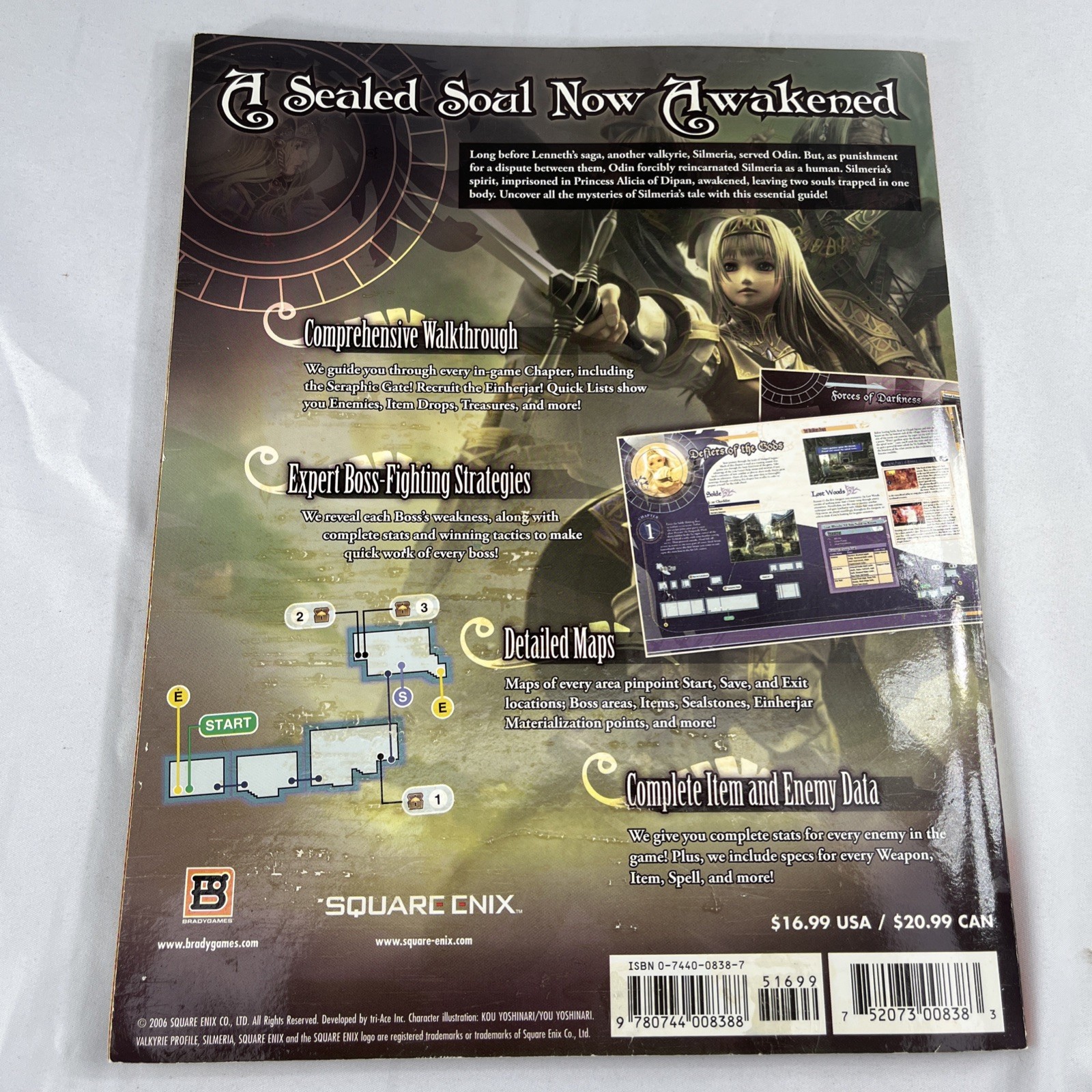 Valkyrie Profile 2 Silmeria Brady Games Offical Strategy Guide PS2 PlayStation