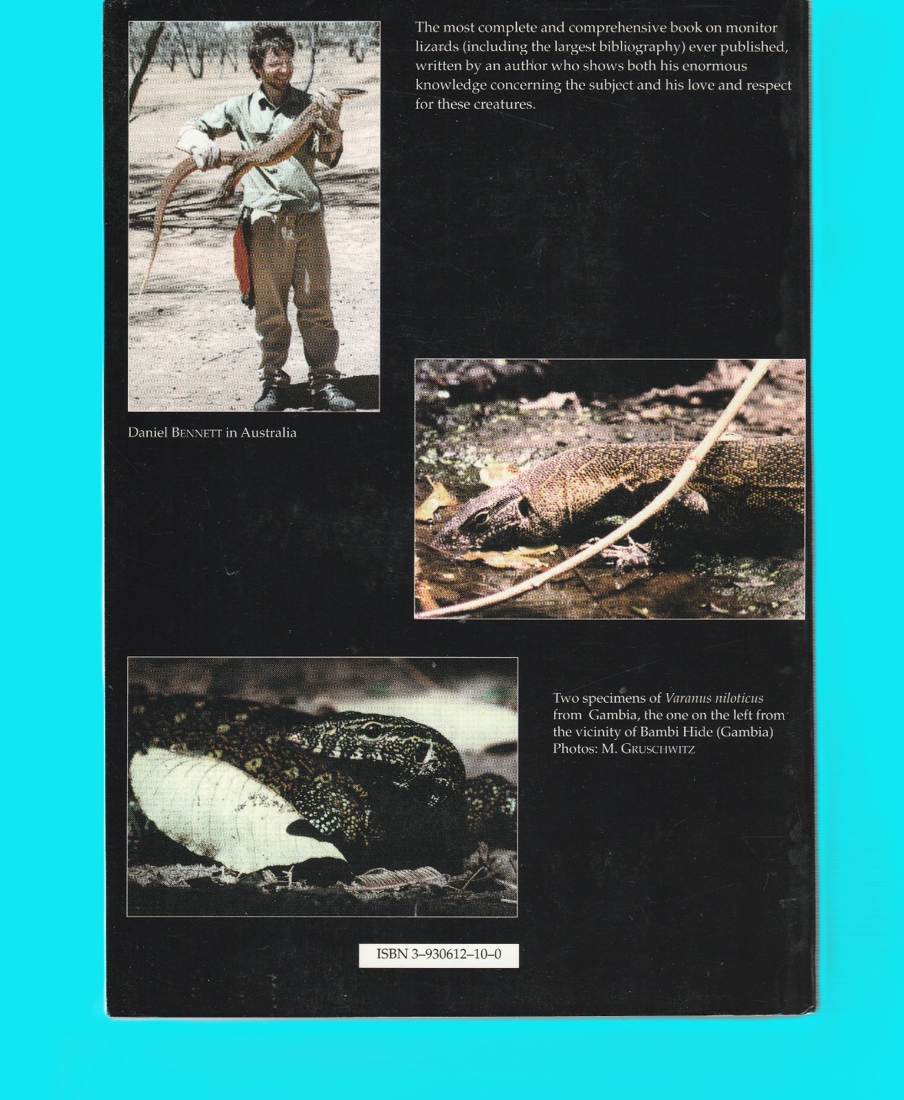 Monitor Lizards Natural History, Biology & Husbandry Herpetology Reptiles Signed