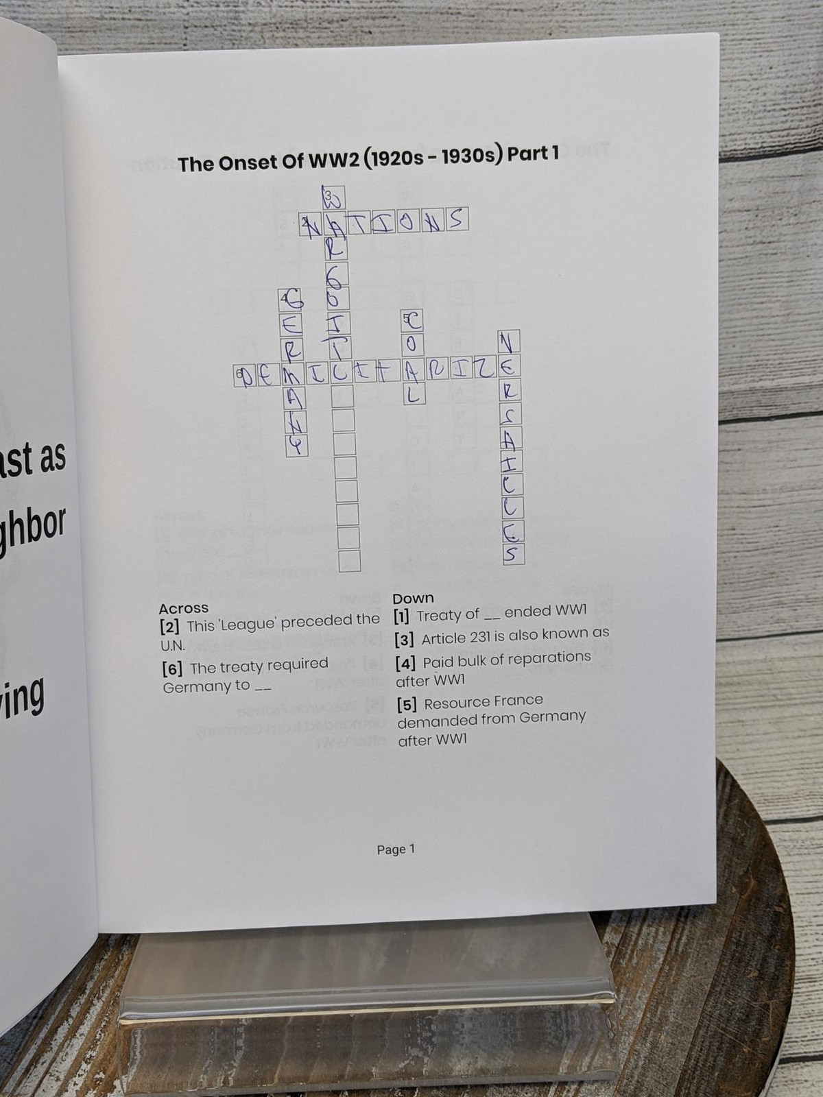 WW2 Crossword Puzzles For Adults by Outdoor Words Publications