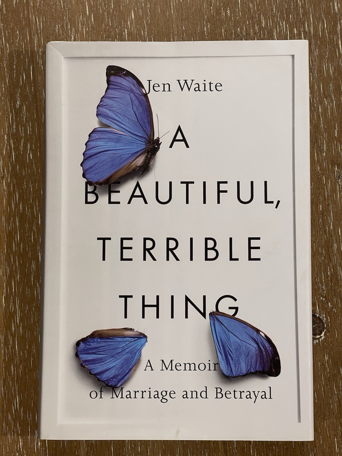 A Beautiful Terrible Thing Jen Waite Hardcover 2017 Excellent Cond. Like New