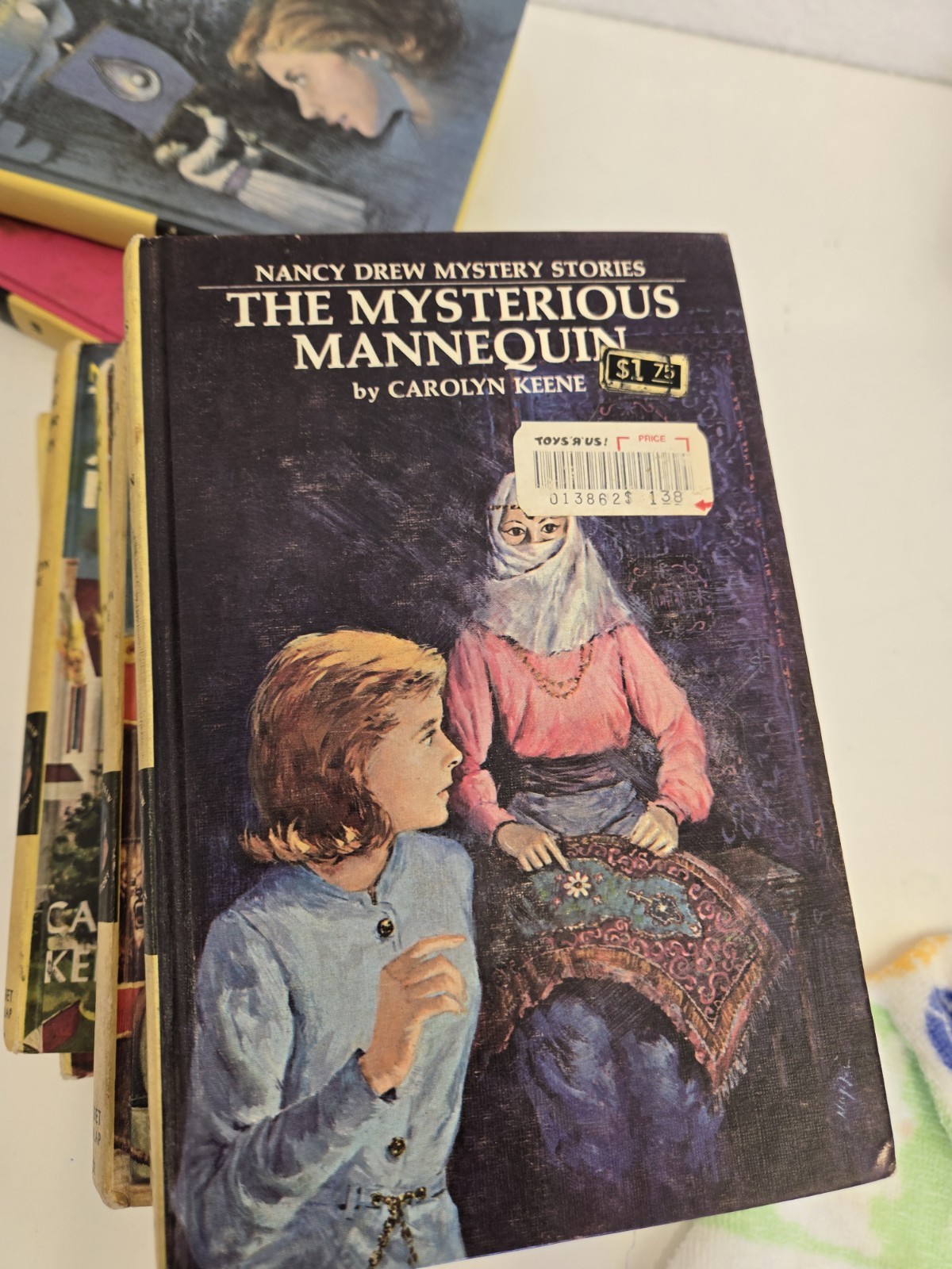 Vtg Nancy Drew Mystery Book Hardcover Matte Yellow Lot Of 9