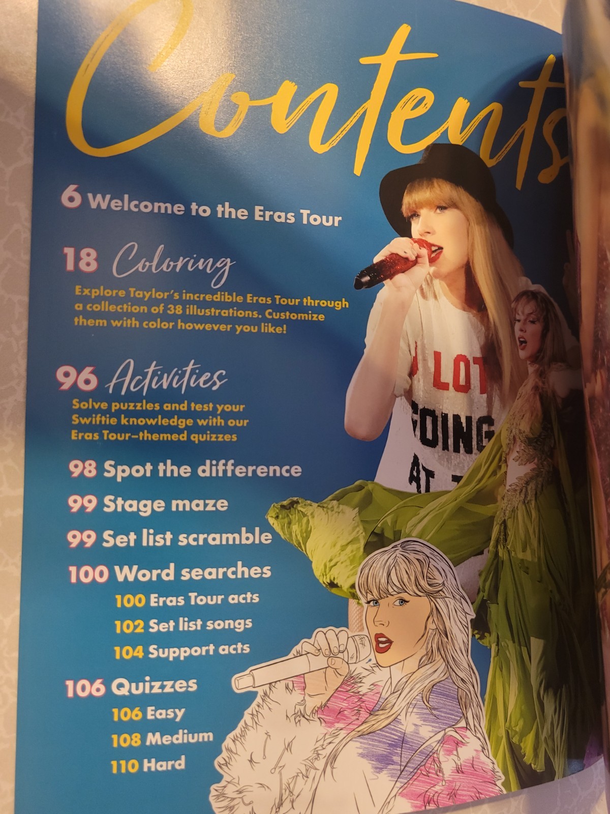 TAYLOR SWIFT – Coloring & Activity Book Tour Edition – Photos-Games-Coloring-NEW