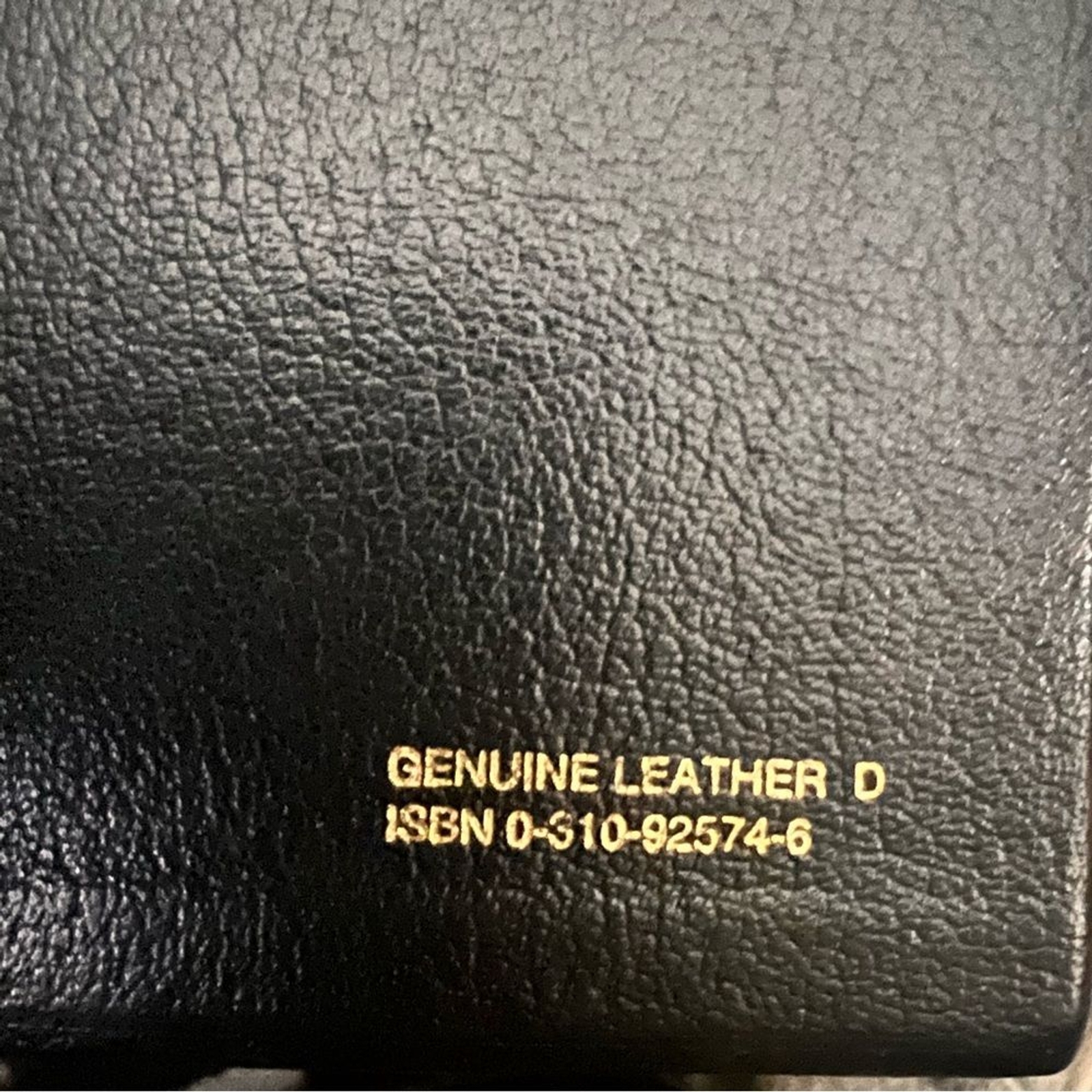 NIV Study Bible Black Leather Red Letter Zondervan Christian Religious