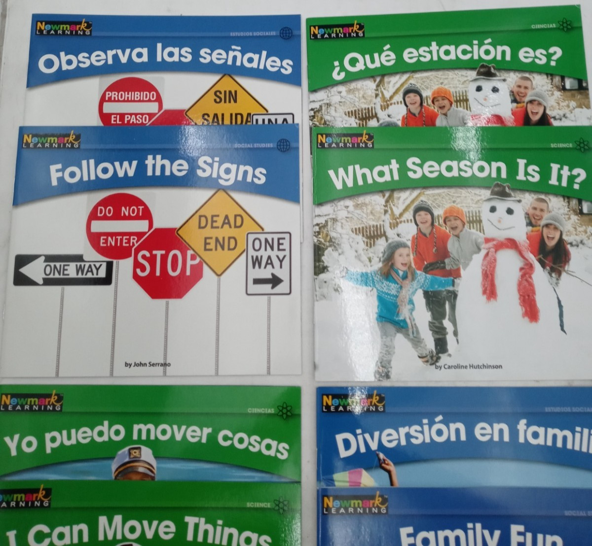 Kaplan Early Learning PB Set Eng & Spanish Ver. 8 titles 16 books total, #73019