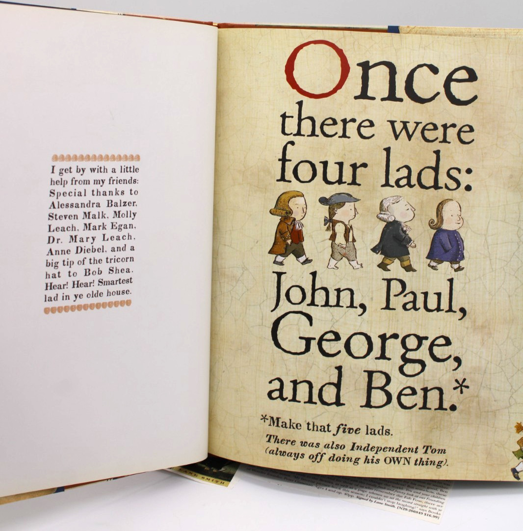 John, Paul, George, & Ben by Lane Smith 2006 HC First Edition with Dust Jacket