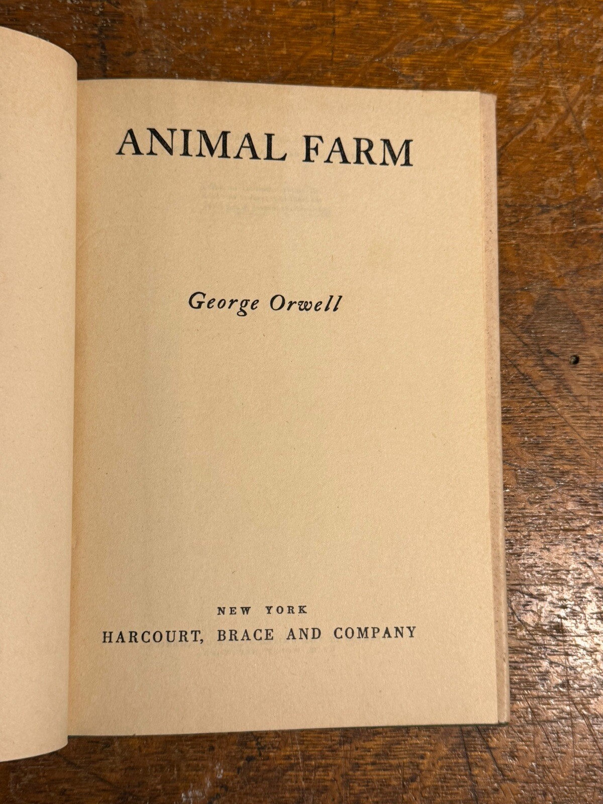 Animal Farm by George Orwell 1946 Hard Cover Dust Jacket Harcourt, Brace and Co.