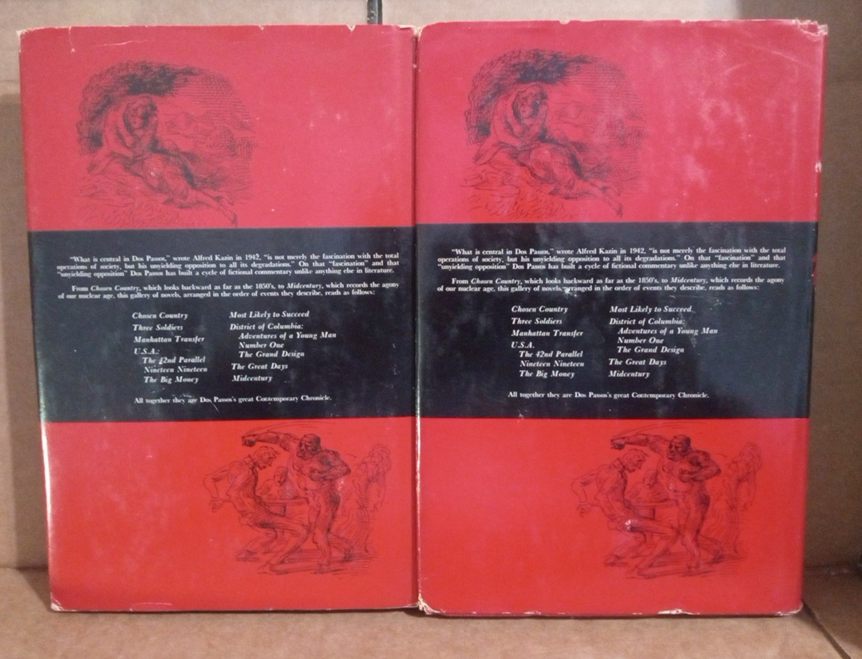 Vintage -USA by John Dos Passos – The 42nd Parallel & Nineteen Nineteen- HC