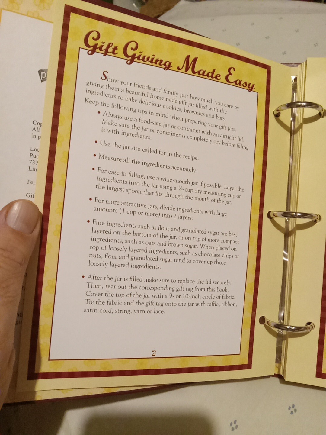 Gifts From A Jar “Cookies, Brownies & Bars” Complete With Raffi & Fabric Book