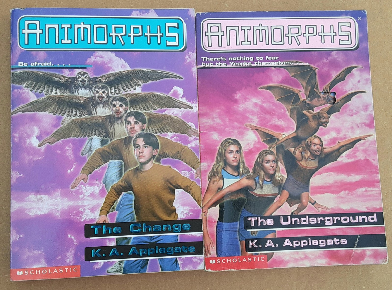 Animorphs PB lot of 9 #1,3-7,12,13,17 KA Applegate Invasion, Underground Change