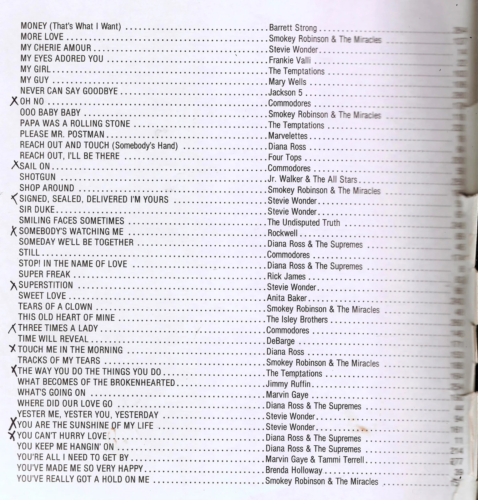 MILLION Performance Songs from Motown’s Jobete Stone Diamond & Stone Agate Music