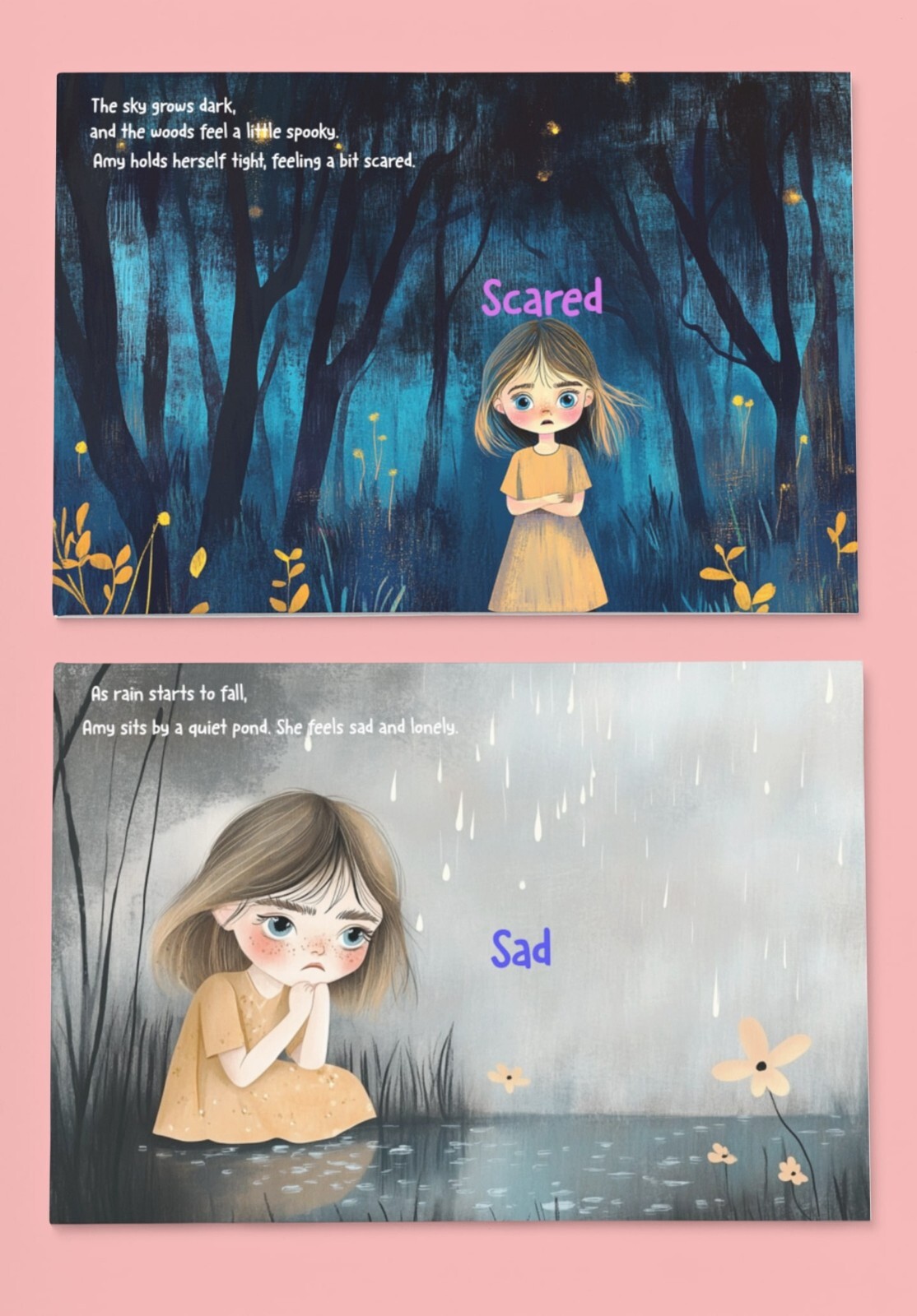 Personalized Kids’ Emotional Journey Storybook – Custom Name & Illustrated Face