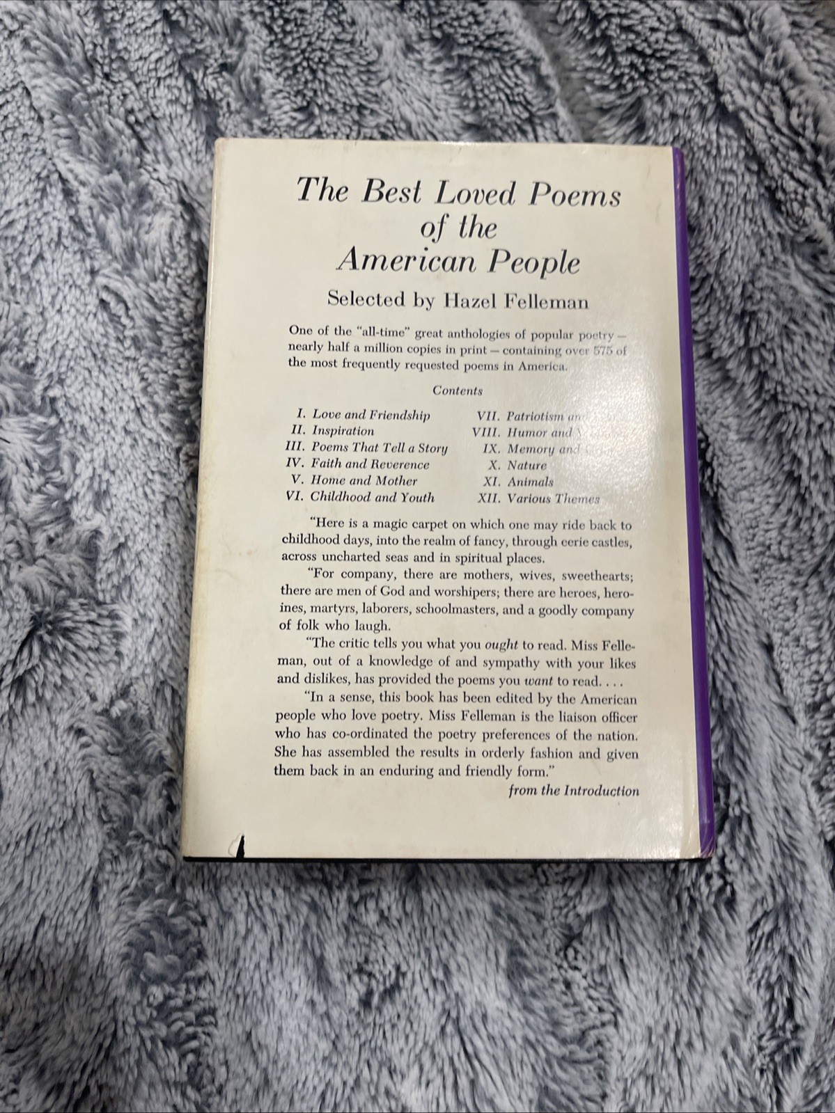 Best Loved Poems of the American People by Hazel Felleman (1936, Hardcover). 1st