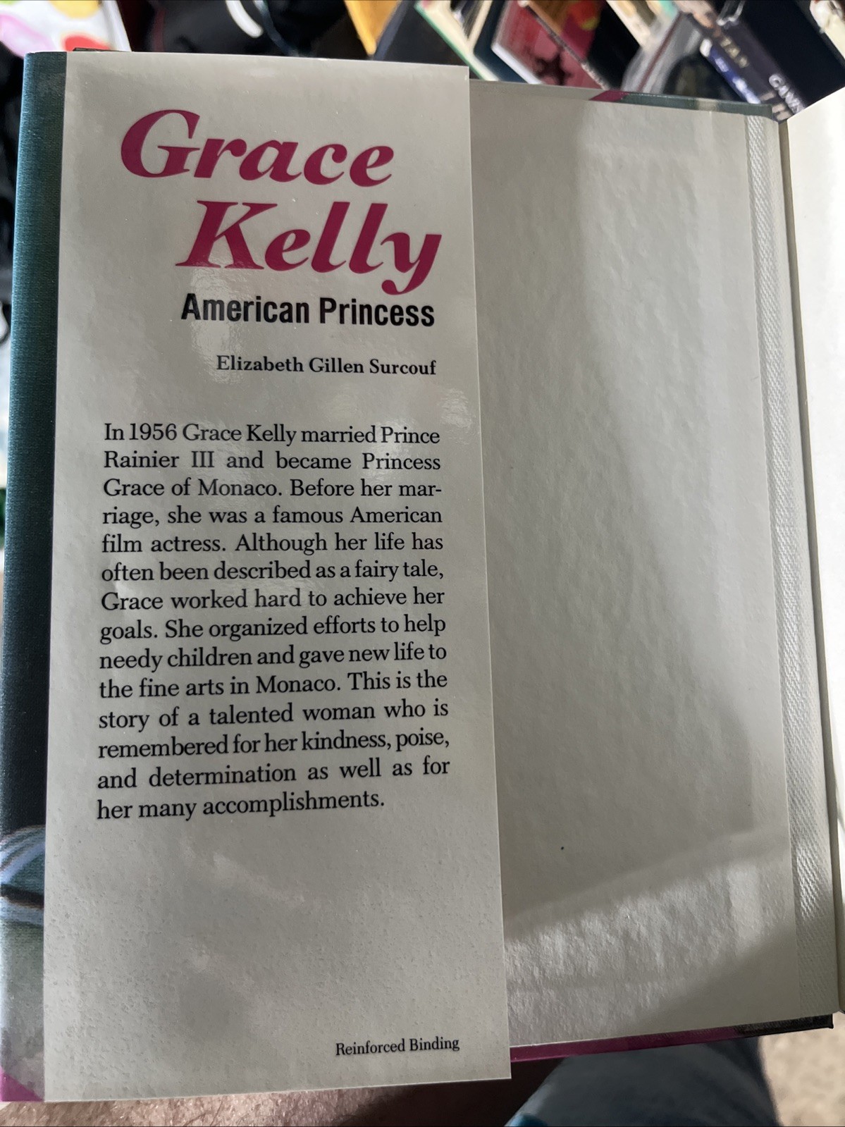 Grace Kelly: American Princess by Surcouf, Elizabeth G. 1st Ed. 1st Print HC DJ