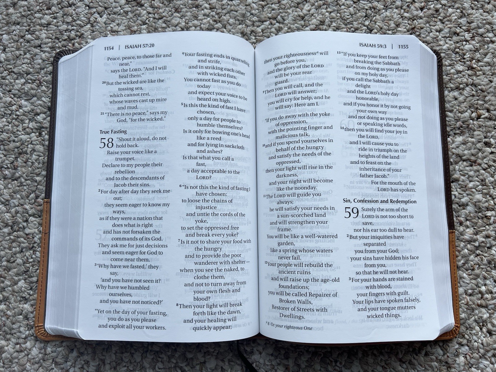⭐️Zondervan NIV Large Print Bible-Holy Bible-Leathersoft-Italian Duotone-2011⭐️