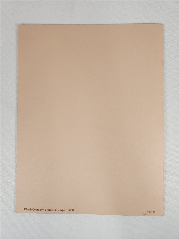 Window Treatments Through The Ages By Kirsch Company 1976 PB SP-220