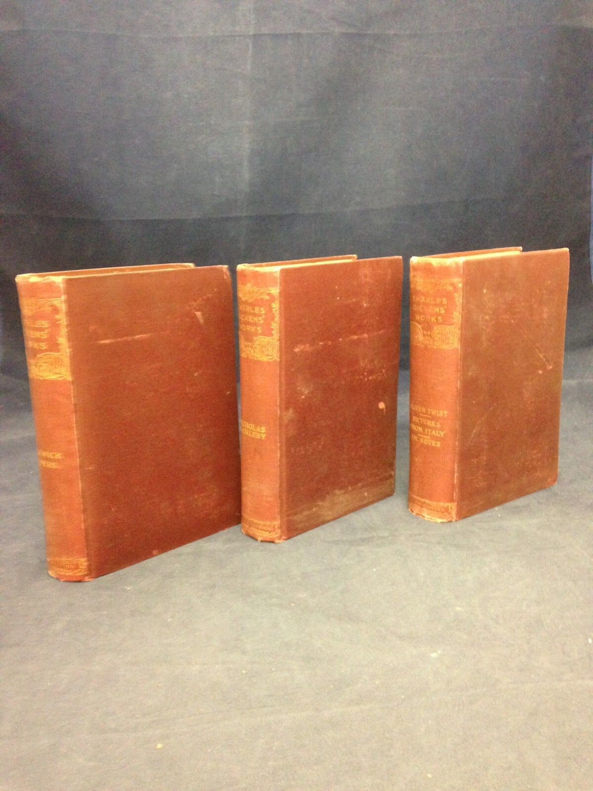 Charles Dickens’ Works Lot of 3 by Charles Dickens (?) A HB 201113