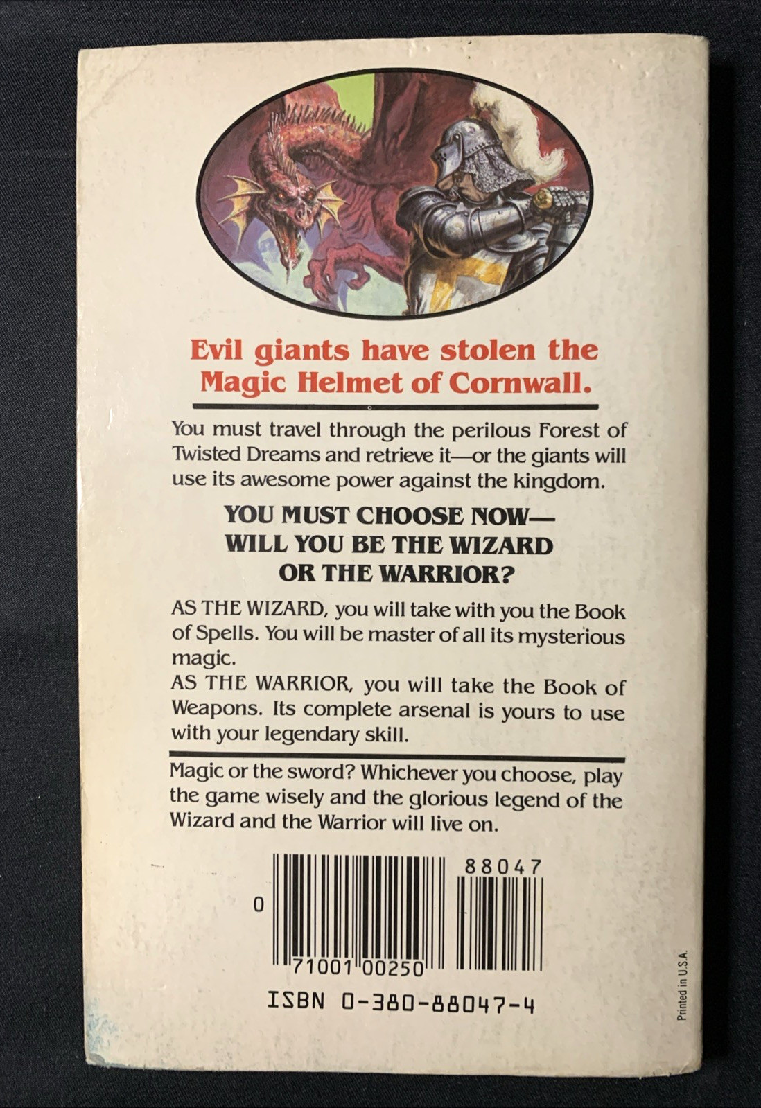 Book 1: Wizards Warriors & You by R. L. Stine – 1st First Avon Paperback 1984