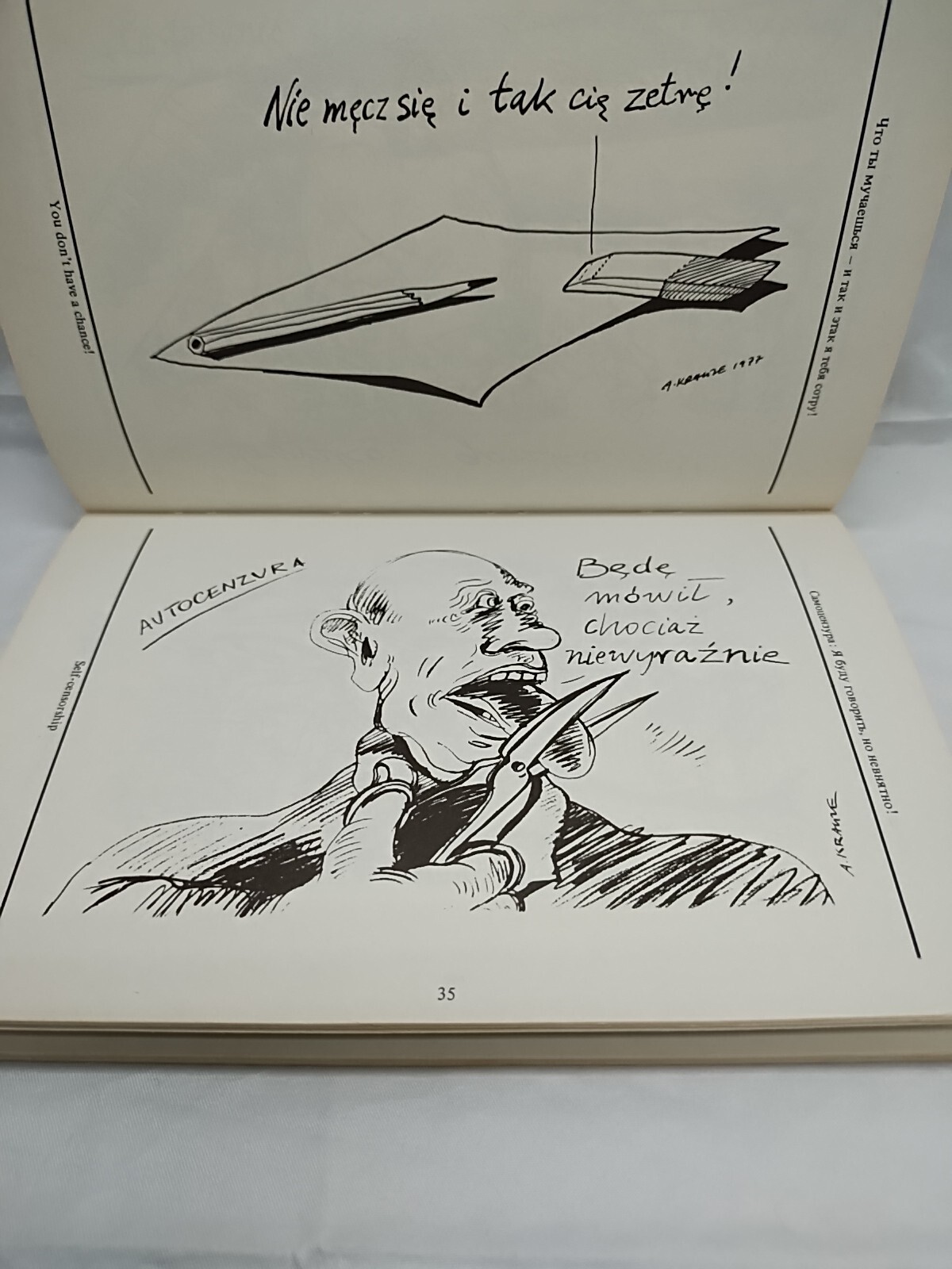 Andrzej Krauzes Poland Cartoonist Book