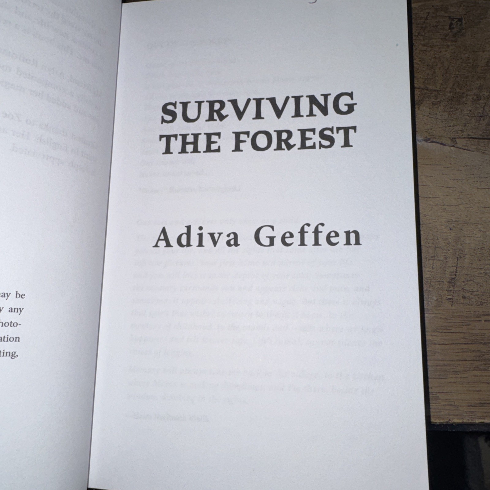 Surviving the Forest by ReadMore ReadMore Press and Adiva Geffen (2019,