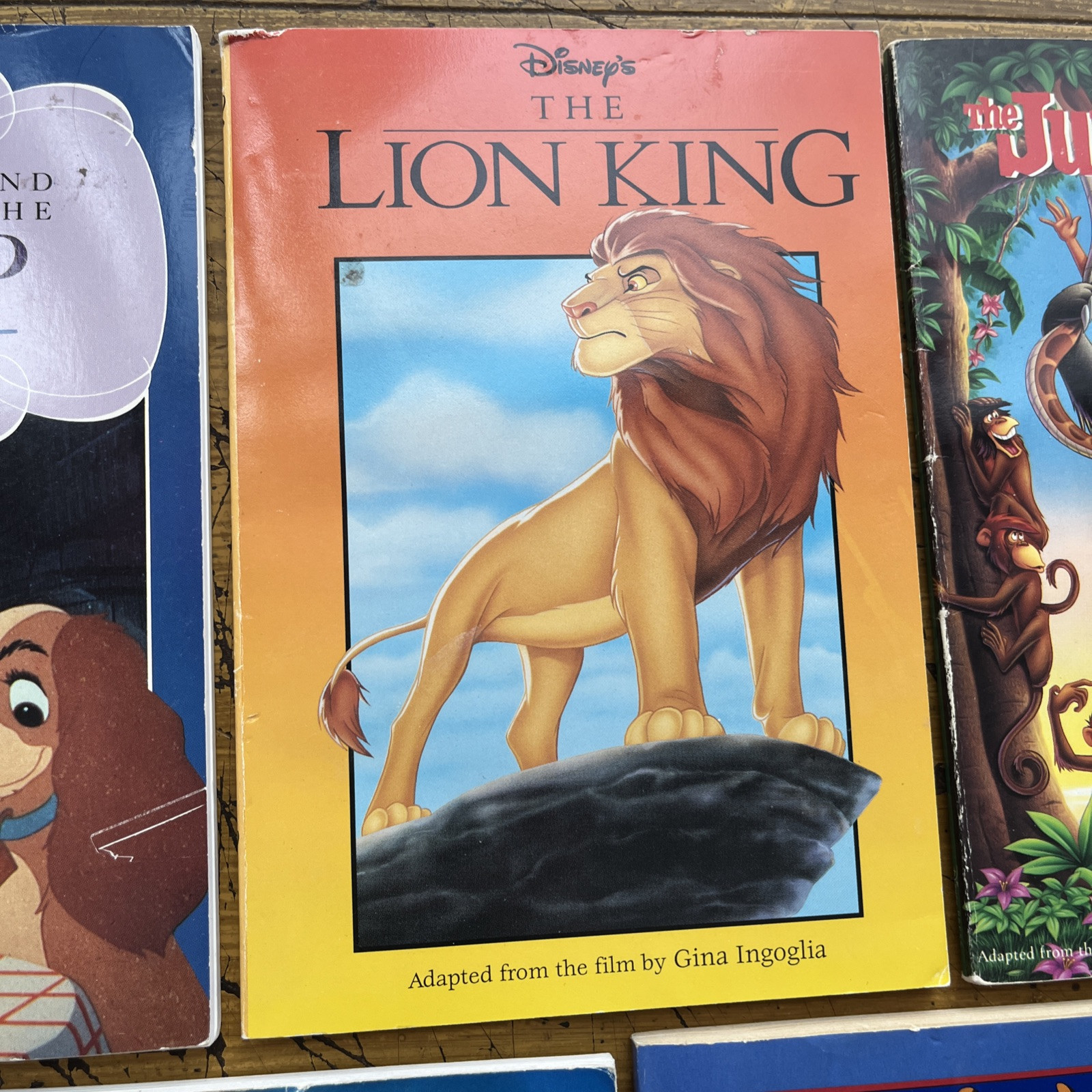 Disney Vintage Book Lot 7 Disney Press Books Aladdin by A.L. Singer 92 Lion King