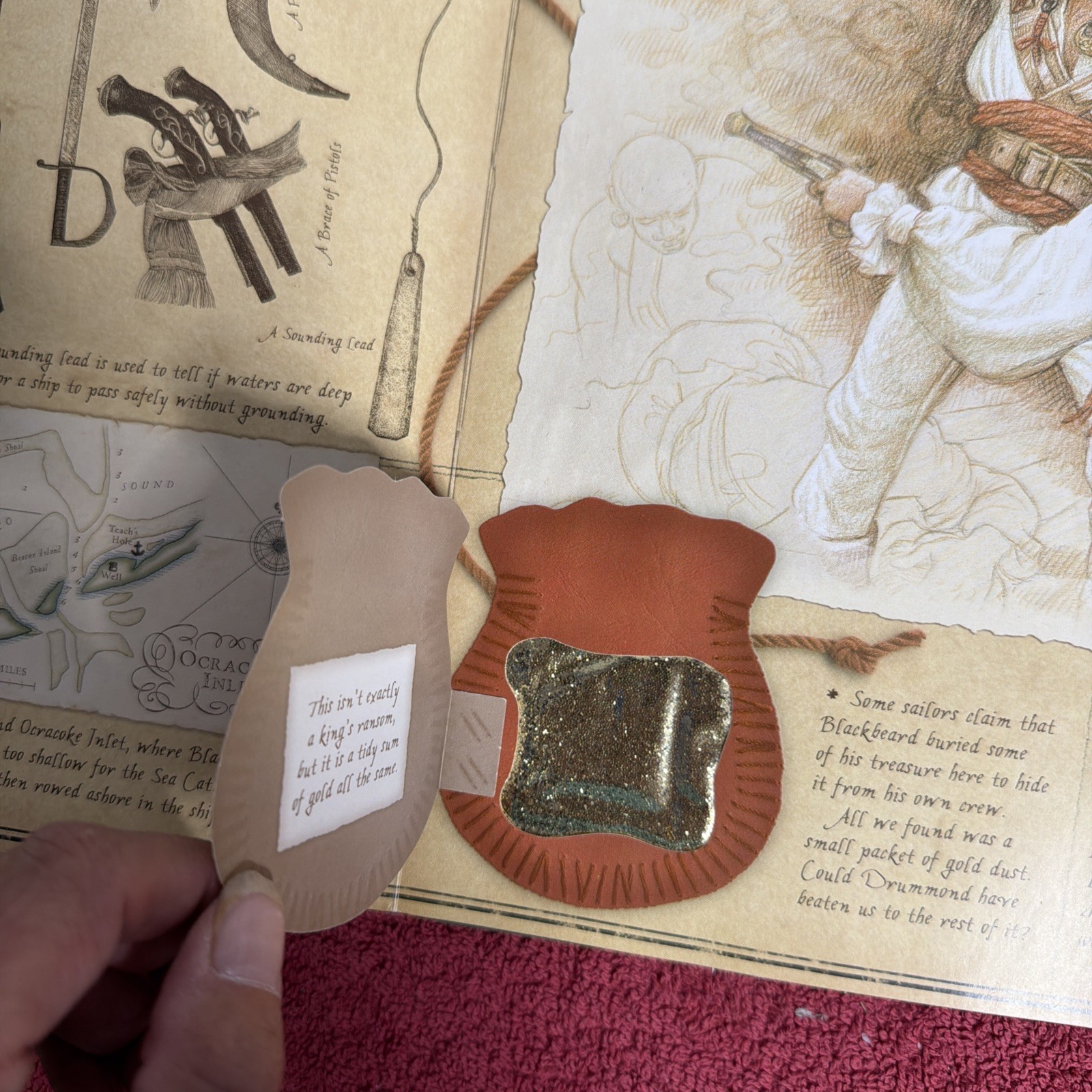 Vintage Pirateology A Pirate Hunter’s Companion Interactive Book Treasure Map