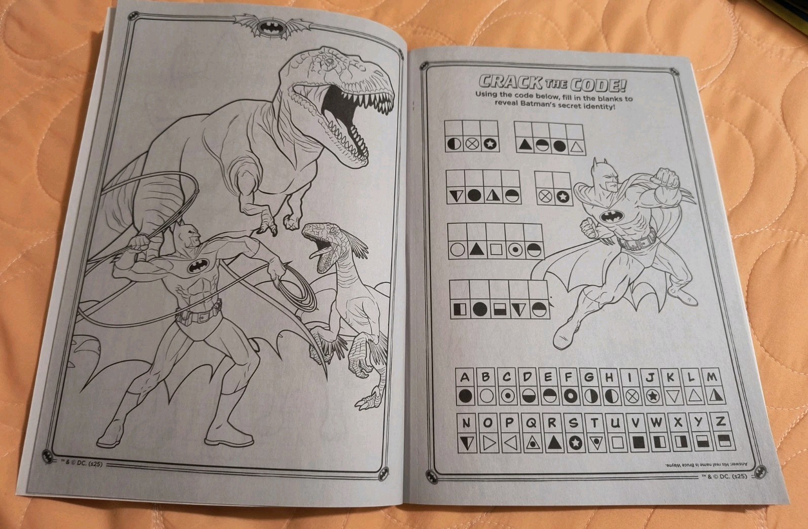 Batman & Dinosaurs Jumbo Coloring & Activity Book with Tear & Share Pages🆓Ship