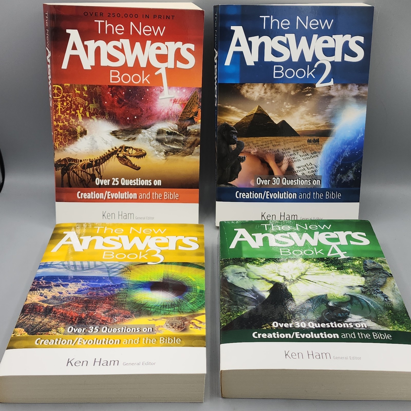 The New Answers Book Set Volumes 1 to 4 Box Set by Ken Ham Good