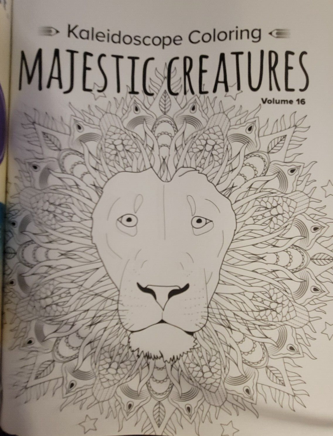 MAJESTIC CREATURES Vol 16 Adult Coloring Book With 47 Prints Ready To Frame