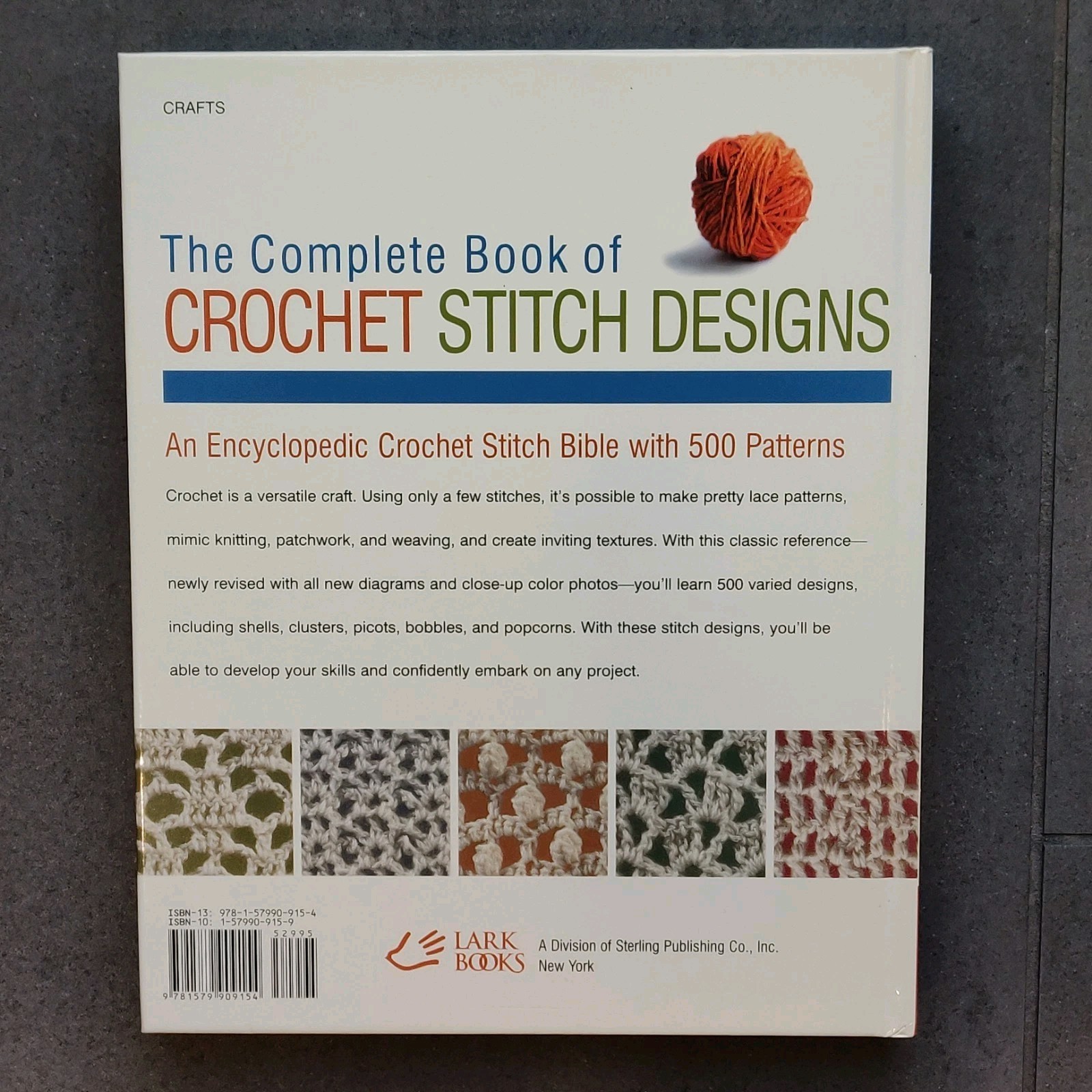 Complete Book Of Crochet Stitch Designs 500 Classic Original Designs P. Schapper